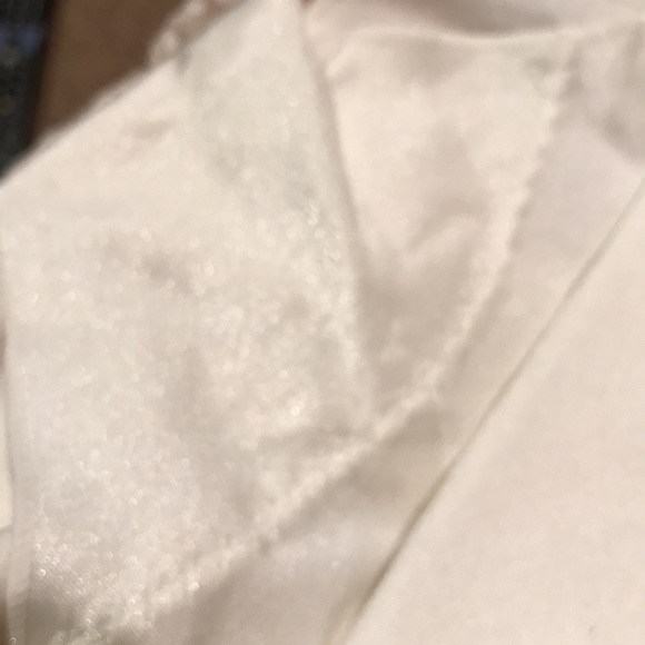 Flexees M ivory shapewear shaper slimming panty lined satin lace trim skirt - Picture 7 of 12